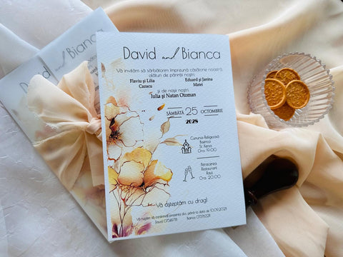 Invitatia nunta cu calc cod 11492