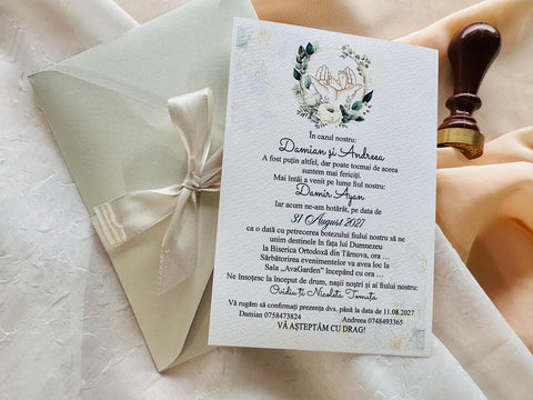 Invitatie nunta si botey cod 11536