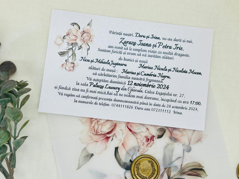 Invitatie nunta calc cod 11537