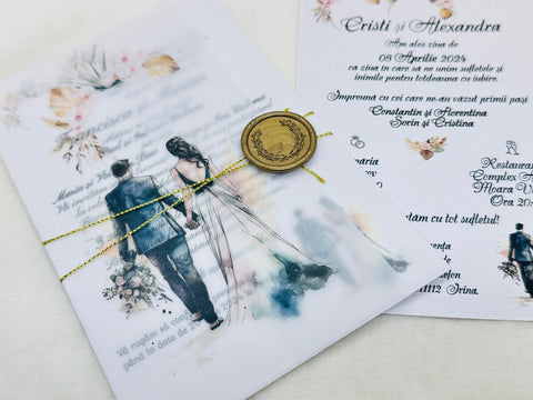 Invitatie nunta miri cod 11540