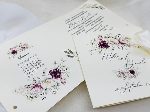Invitatie model floral cod 1341