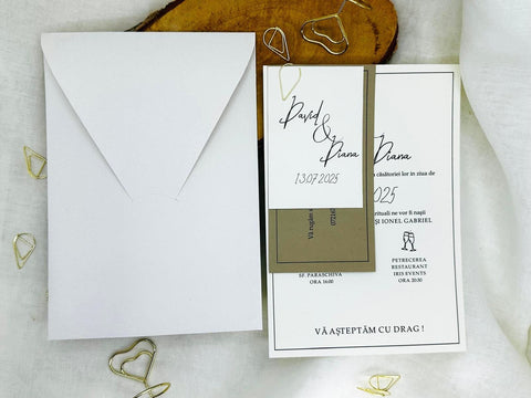 Invitatie Ivory and simple 11448