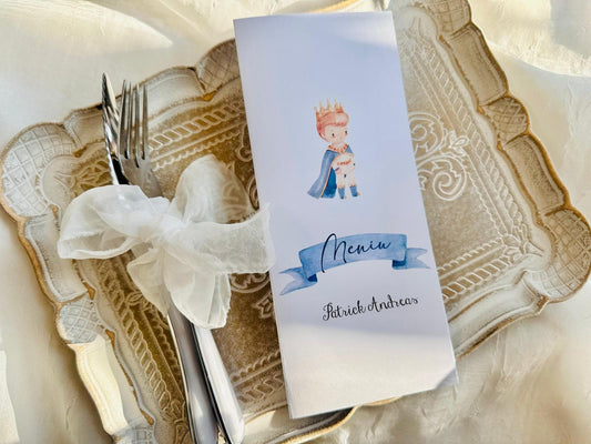 Meniu de botez tip carte cod 2064