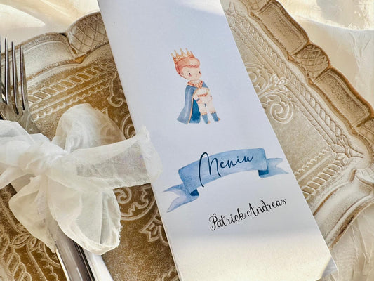 Meniu de botez tip carte cod 2064