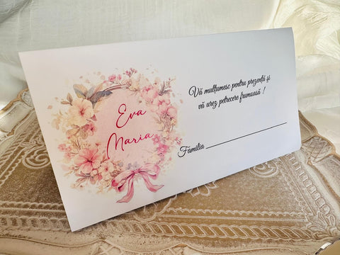 Plic bani botez cod 696