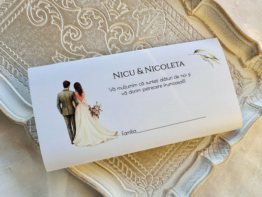 Plic bani nunta cod 607