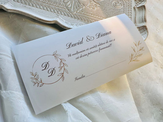 Plic bani nunta cod 609