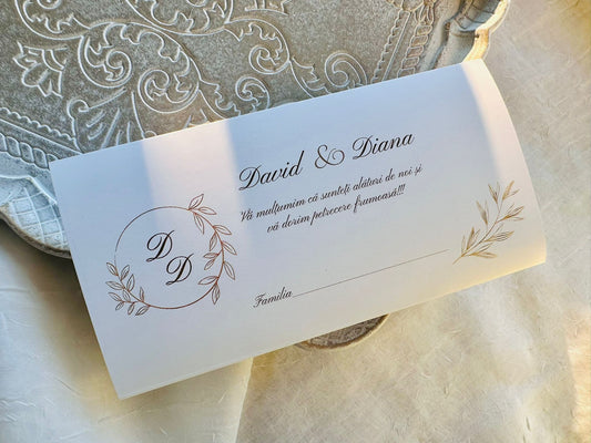 Plic bani nunta cod 609