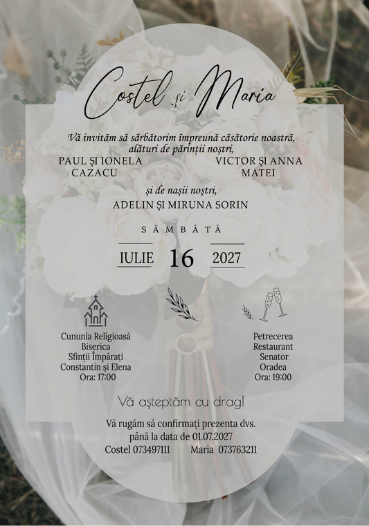 Invitatie digitala nunta IN113