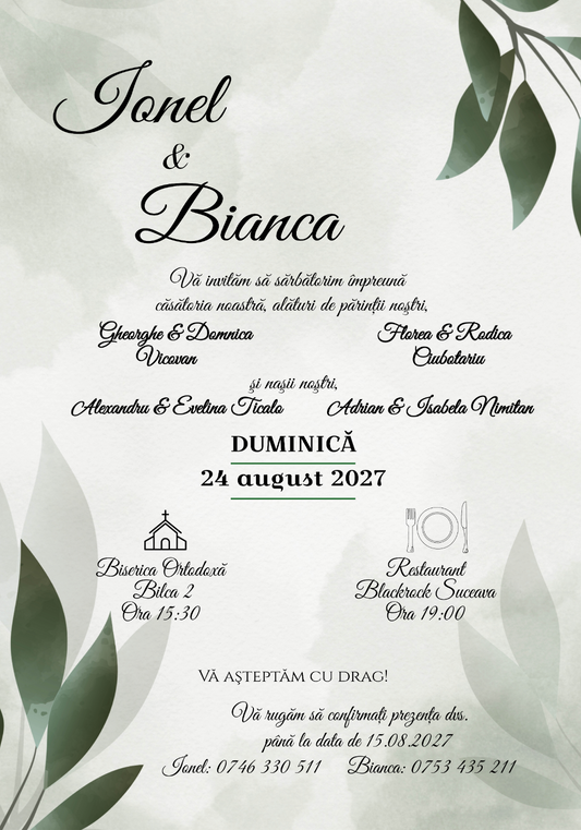 Invitatie digitala IN100