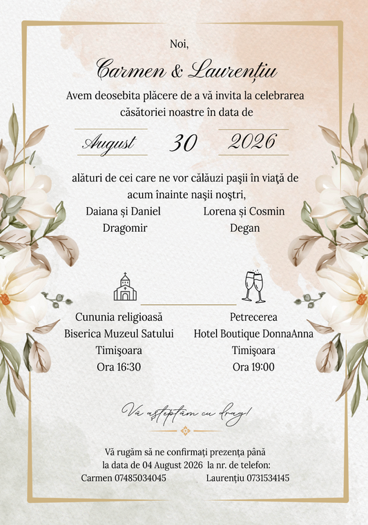 Invitatie digitala IN104