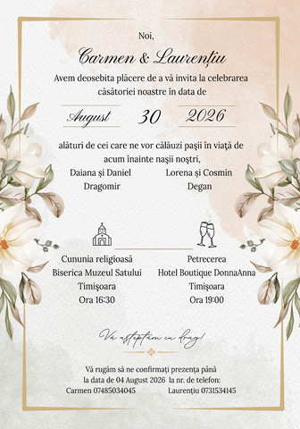 Invitatie digitala IN104