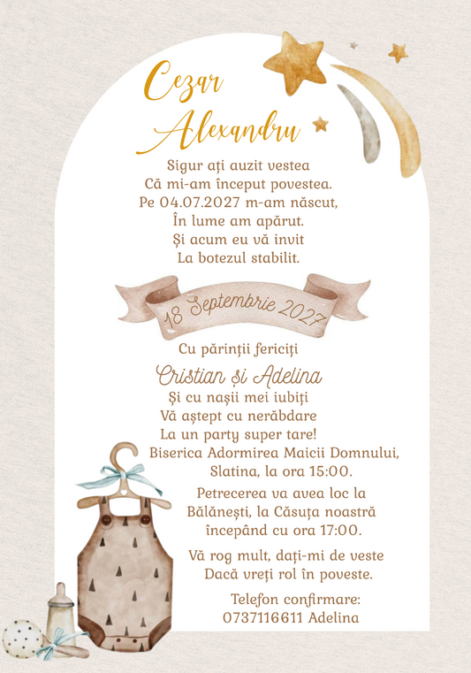 Invitatie digitala botez IB5