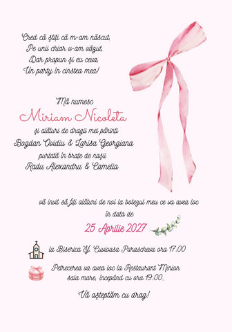 Invitatie digitala botez IB2