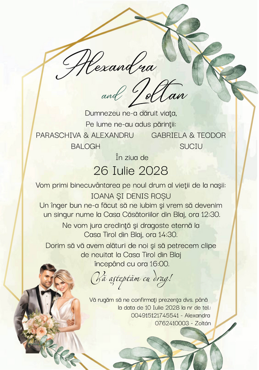 Invitatie electronica / digitala IN122