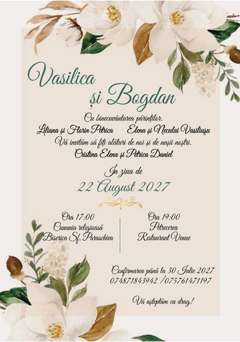 Invitatie digitala cod IN115